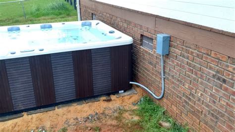 heavy electrical box to hout tub light|Hot tub electrical installation guidelines .